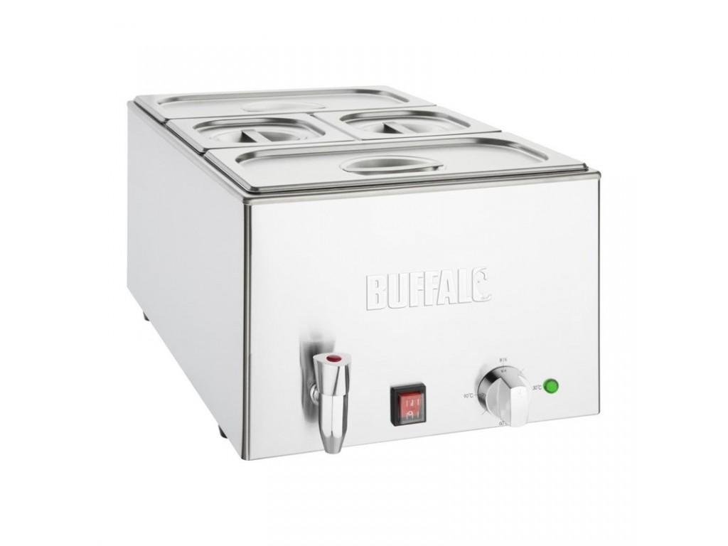 Bain-marie met aftapkraan