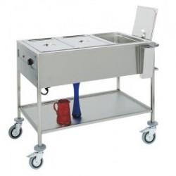 Bain Marie Wagen | 3 x GN1/1