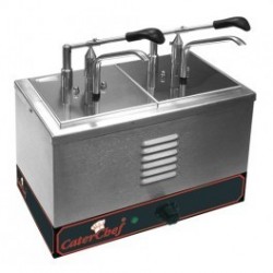 Sauzenwarmer met Dispenser | CaterChef | 2 x GN1/6