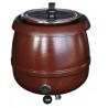 Soepketel Bistro 10 liter rustiek bruin