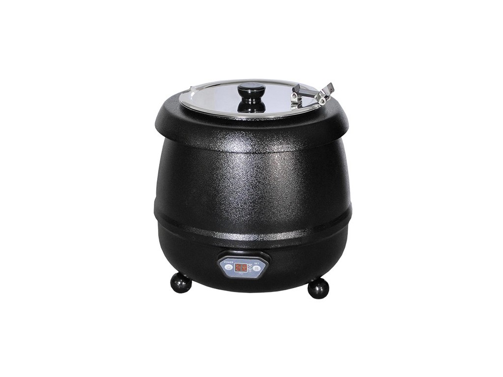 Soepketel met digitale thermostaat Bistro zwart 10 liter